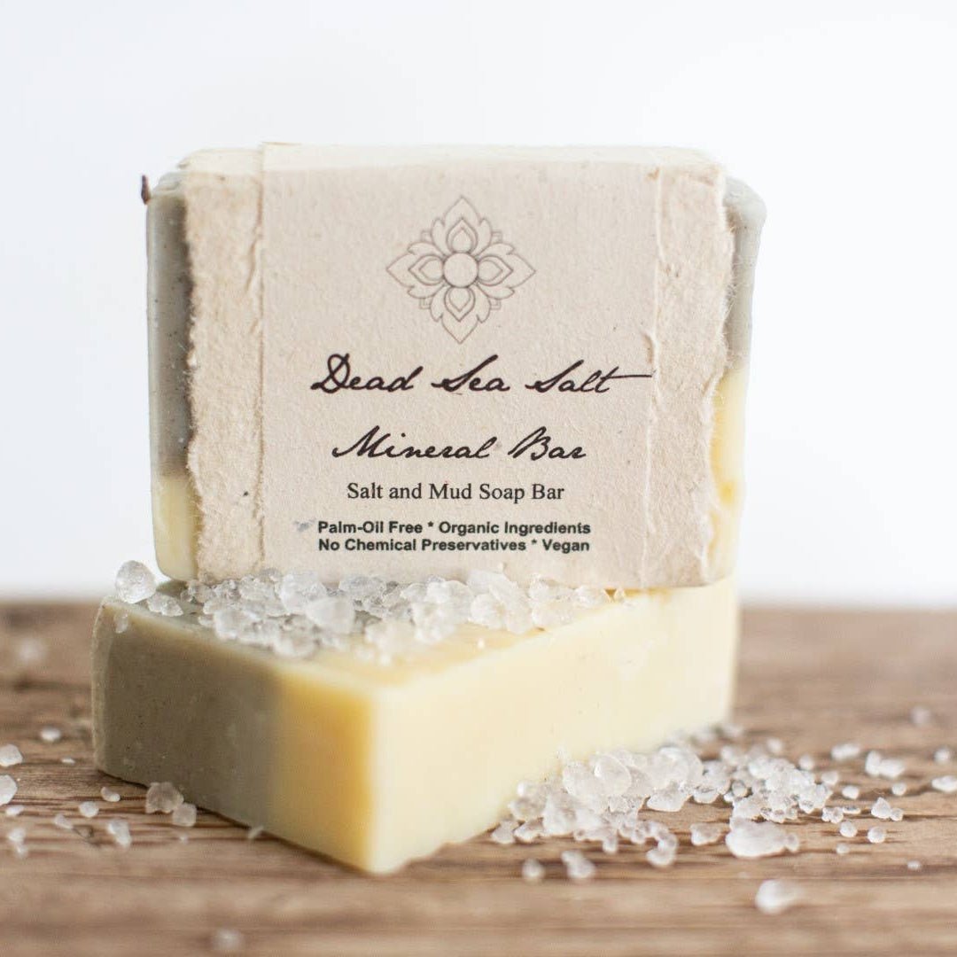 Bar of Dead Sea Salt handmade organic soap