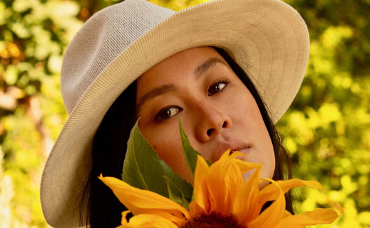 Lanativ founder Megan Eng in the garden