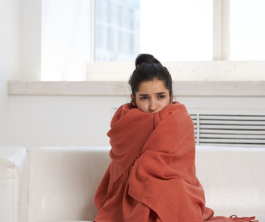 Get well wishes gifts for woman wrapped in blanket