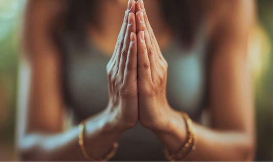 Woman practicing mindfulness as preventive self-care