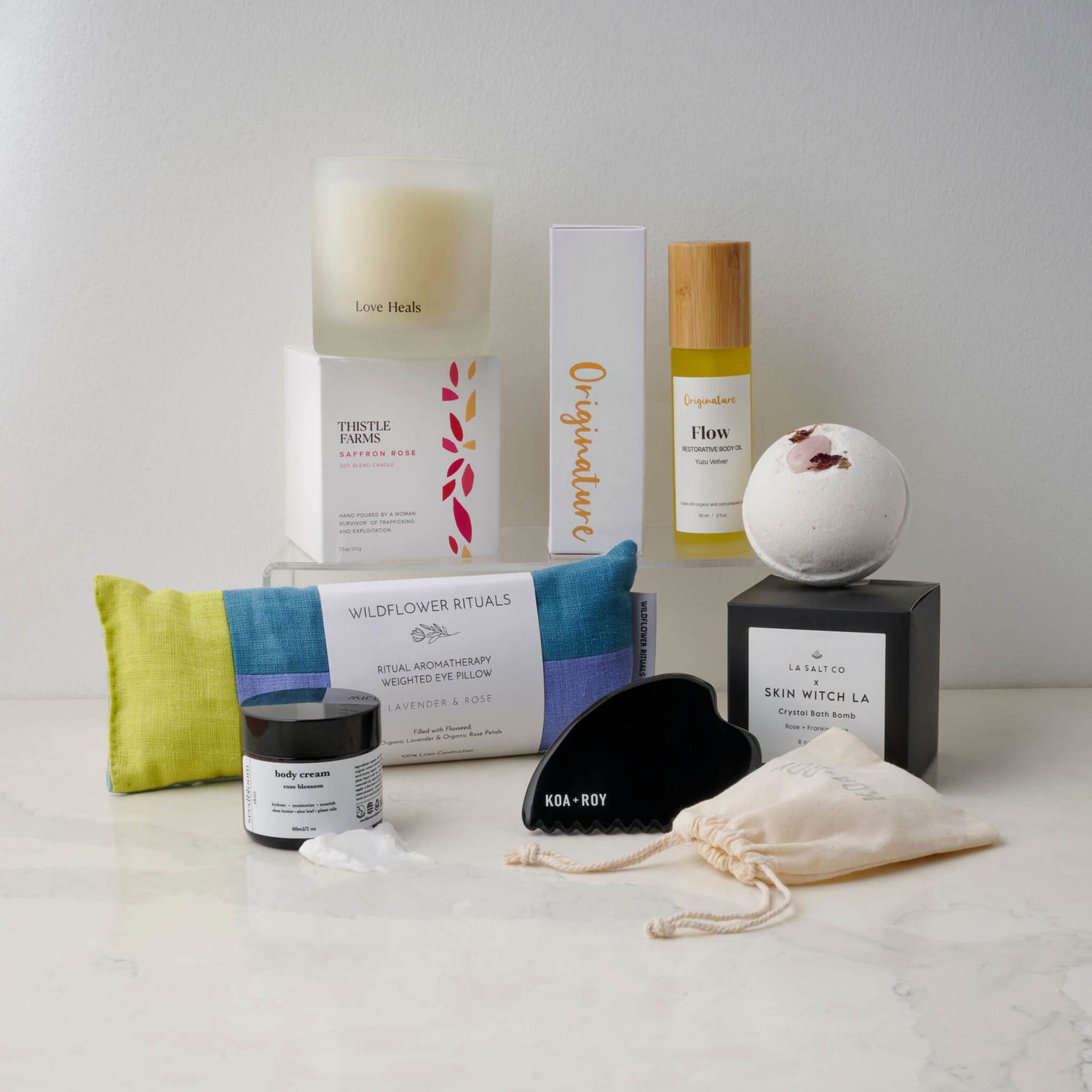 Luxury spa products for a birthday or celebration gift box 