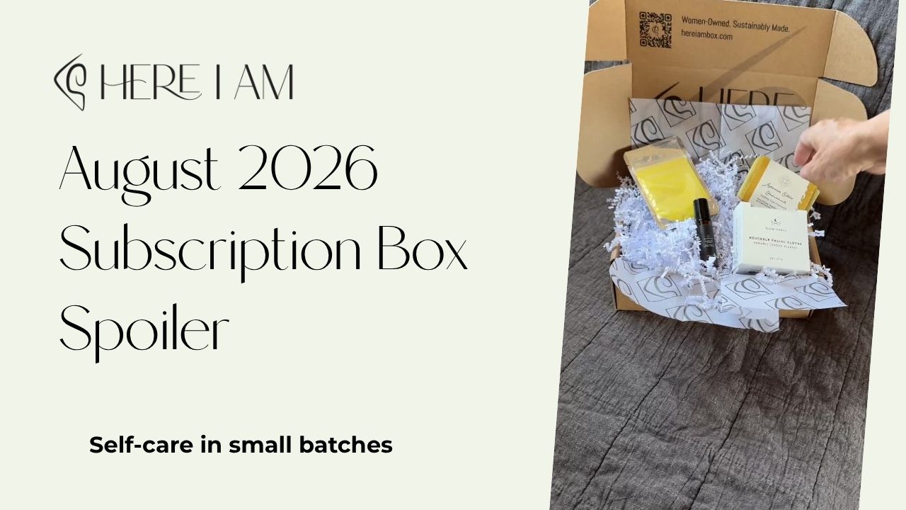 Load video: Watch the full May 2026 Here I Am subscription box unboxing.