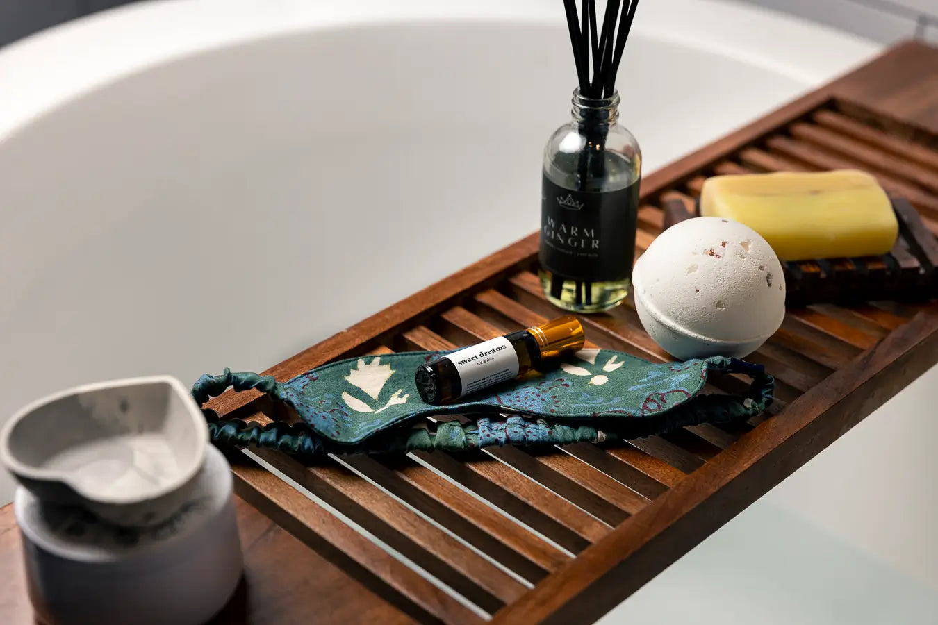 Items from a Self-Care Box for a curated gift box for women