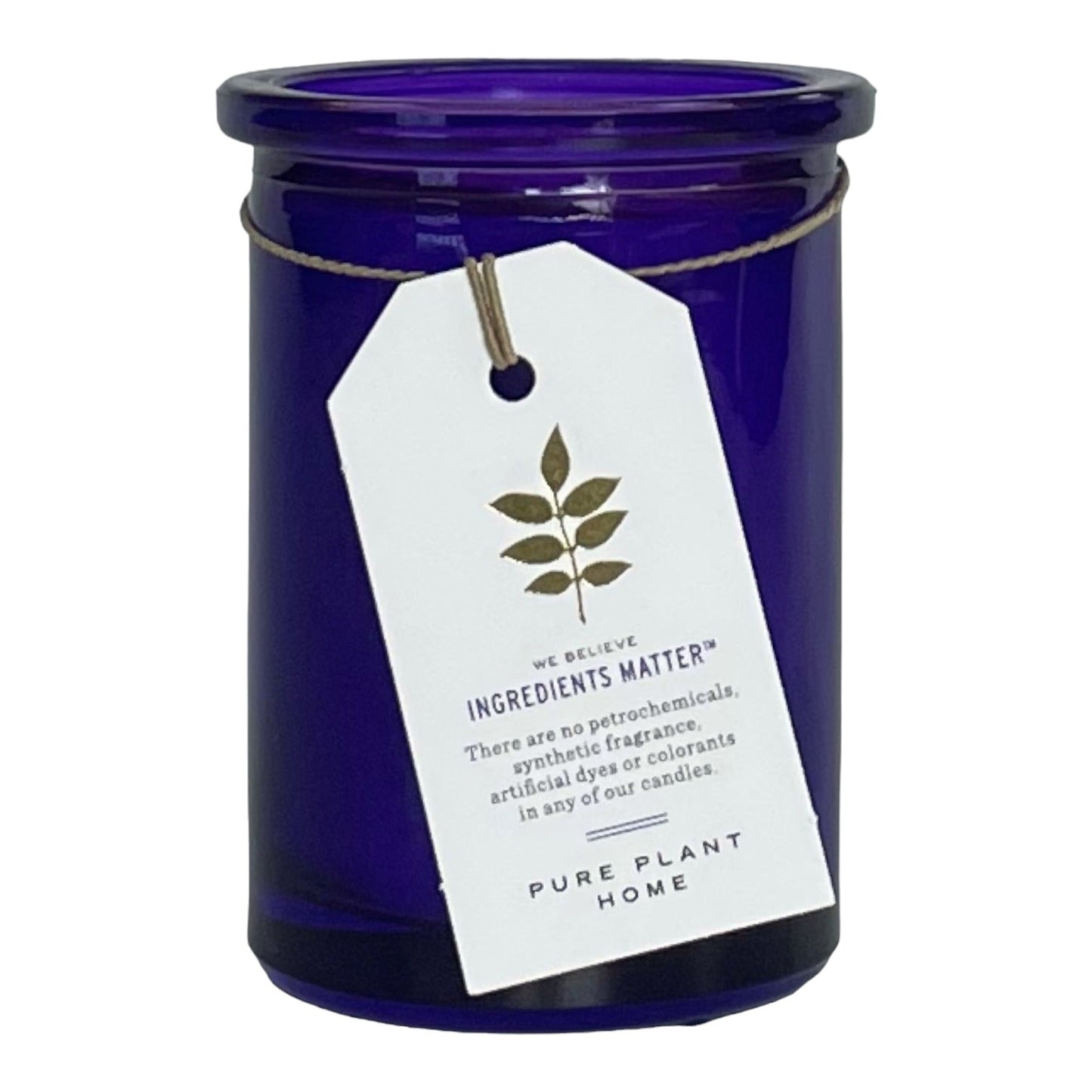 Wildcrafted French Lavender Candle in a purple vessel