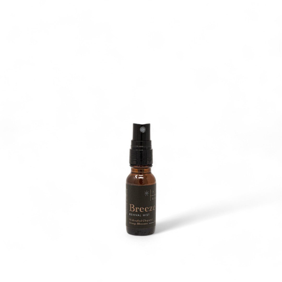 Small spray bottle of the Breeze Revival Mist Toner on white 