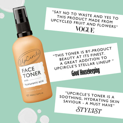 Testimonials for the face toner from upCircle