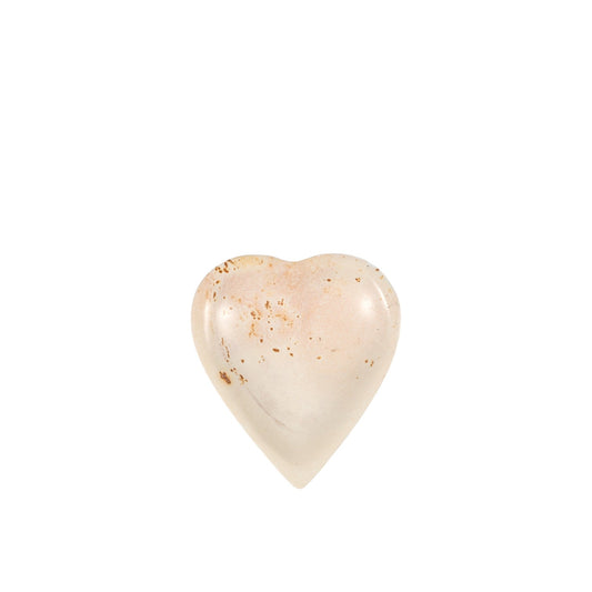 Hand carved heart-shaped dish in natural stone