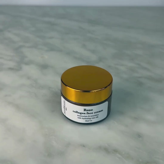Video of woman opening jar of the Vegan Collagen Face Cream from seedbloom