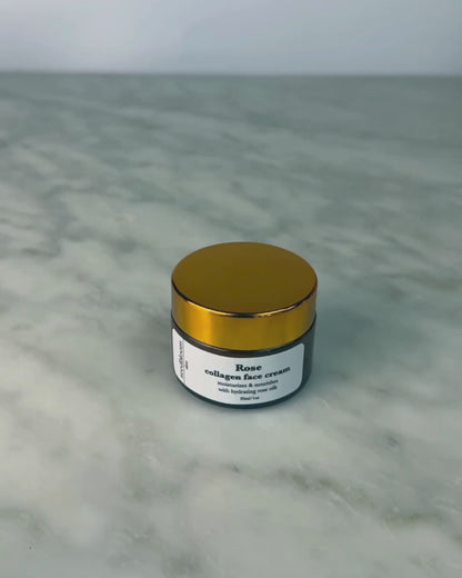 Video of woman opening jar of the Vegan Collagen Face Cream from seedbloom