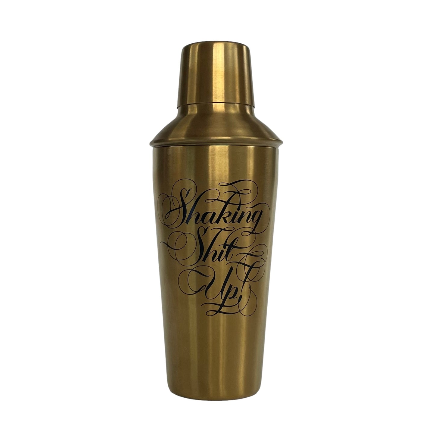 "Shake Sh*t Up" Cocktail Shaker in gold