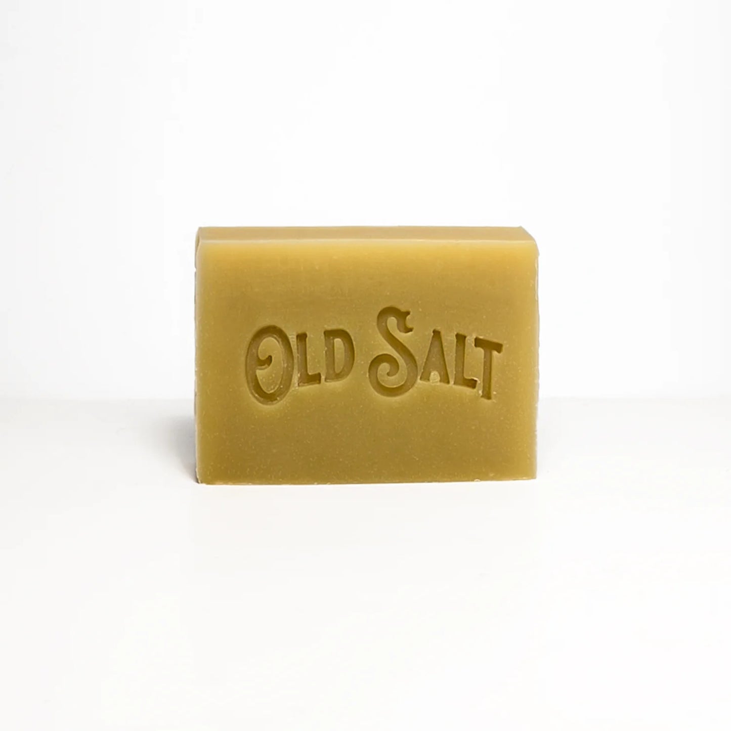 Bar of Eucalyptus & Tea Tree Bar Soap with 'Old Salt' branding on a white background
