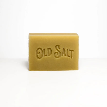 Bar of Eucalyptus & Tea Tree Bar Soap with 'Old Salt' branding on a white background