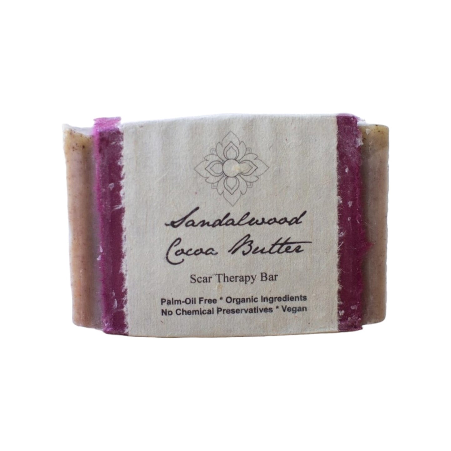 Handmade Soap Bar with the scent of Sandlewood and Cocoa Butter for scar therapy