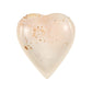 Hand carved heart-shaped dish in natural stone 