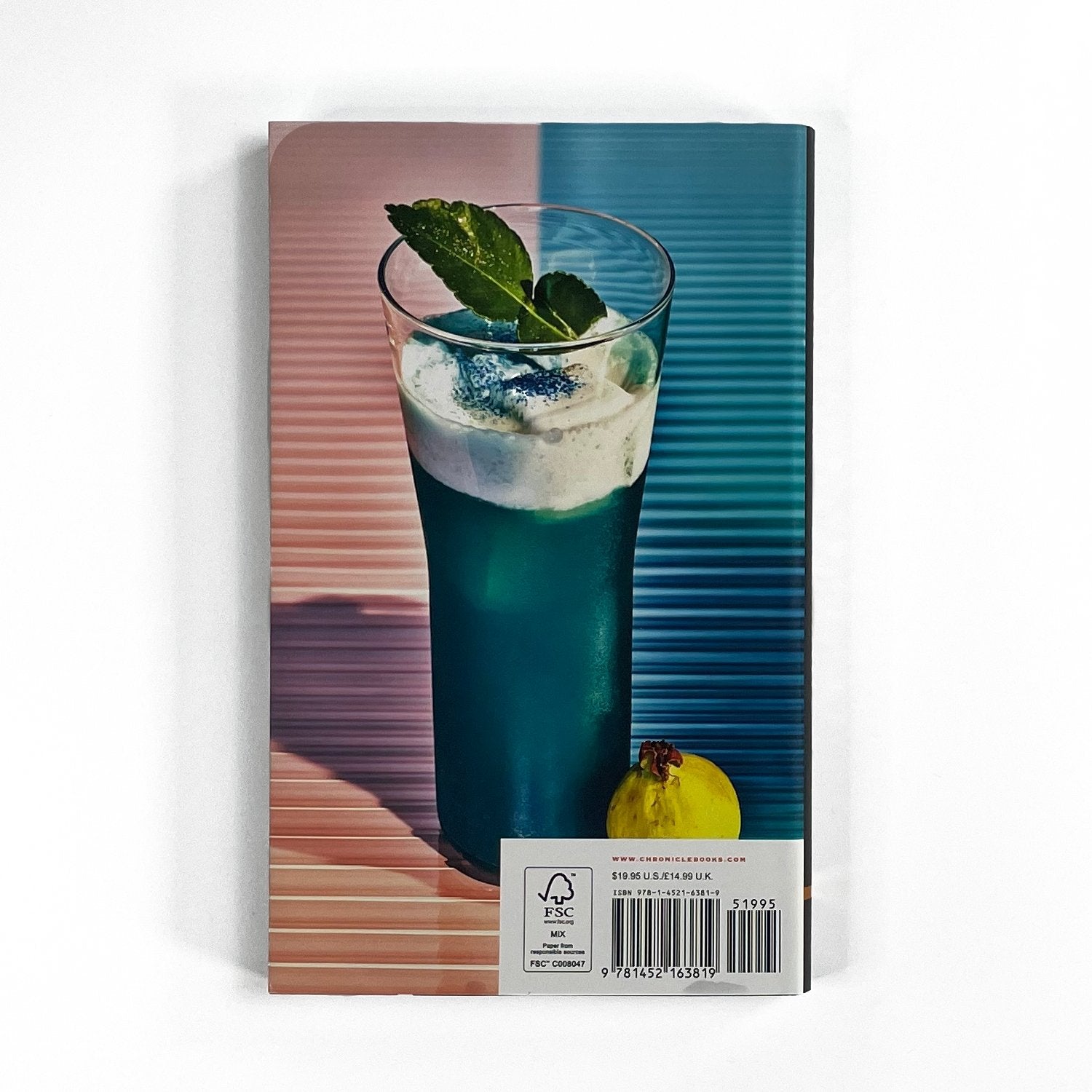 Back cover of "Clean + Dirty Drinking: Recipes for Drinks with or without Booze"