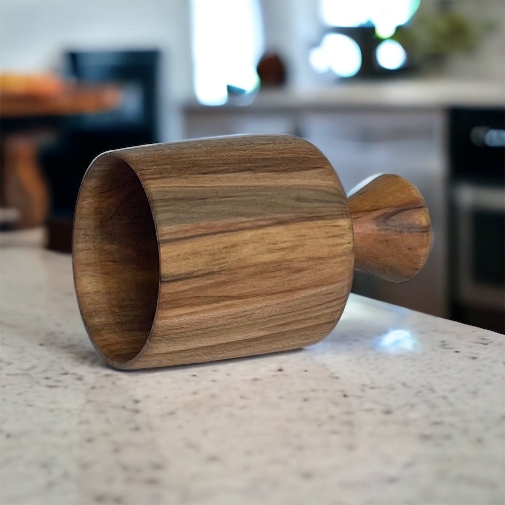 Wooden Biscuit Cutter on a kitchen counter